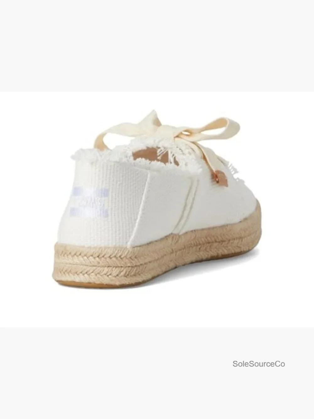 Women's Lace-Up Espadrille Sneakers - Cotton Upper, Round Toe, Platform